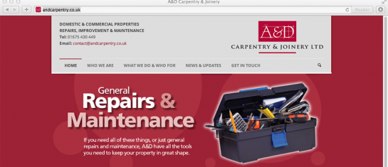 A&D Carpentry Web Home Page